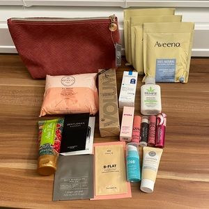 18 Piece Skincare and Makeup Samples with Ulta Bag